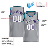 Custom Stitched Basketball Jersey for Men, Women And Kids Gray-Purple-White
