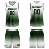 Custom White Green Gradient Basketball Jersey Uniform Suit Printed Your Logo Name Number
