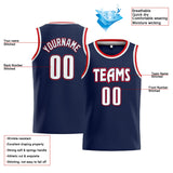 Custom Stitched Basketball Jersey for Men, Women And Kids Navy-White-Red
