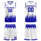 Custom White Blue Basketball Jersey Uniform Suit Printed Your Logo Name Number