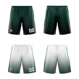 Custom Olive Green White Black Reversible Basketball Suit for Adults and Kids Personalized Jersey