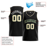 Custom Stitched Basketball Jersey for Men, Women And Kids Black-Cream-Green