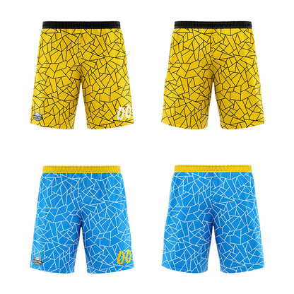 Custom Reversible Basketball Suit for Adults and Kids Personalized Jersey Flaw-Light Blue&Yellow