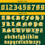 Custom Green Yellow  Hoodie Personalized Mens Pullover Hoodie Printed Team Name Number Logo for Women