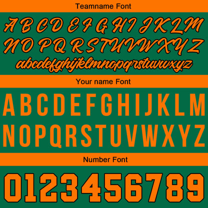 Custom Stitched Basketball Jersey for Men, Women  And Kids Green-Orange-Black