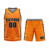 Custom Orange Basketball Jersey Uniform Suit Printed Your Logo Name Number