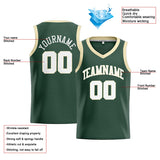 Custom Stitched Basketball Jersey for Men, Women And Kids Green-Cream-White
