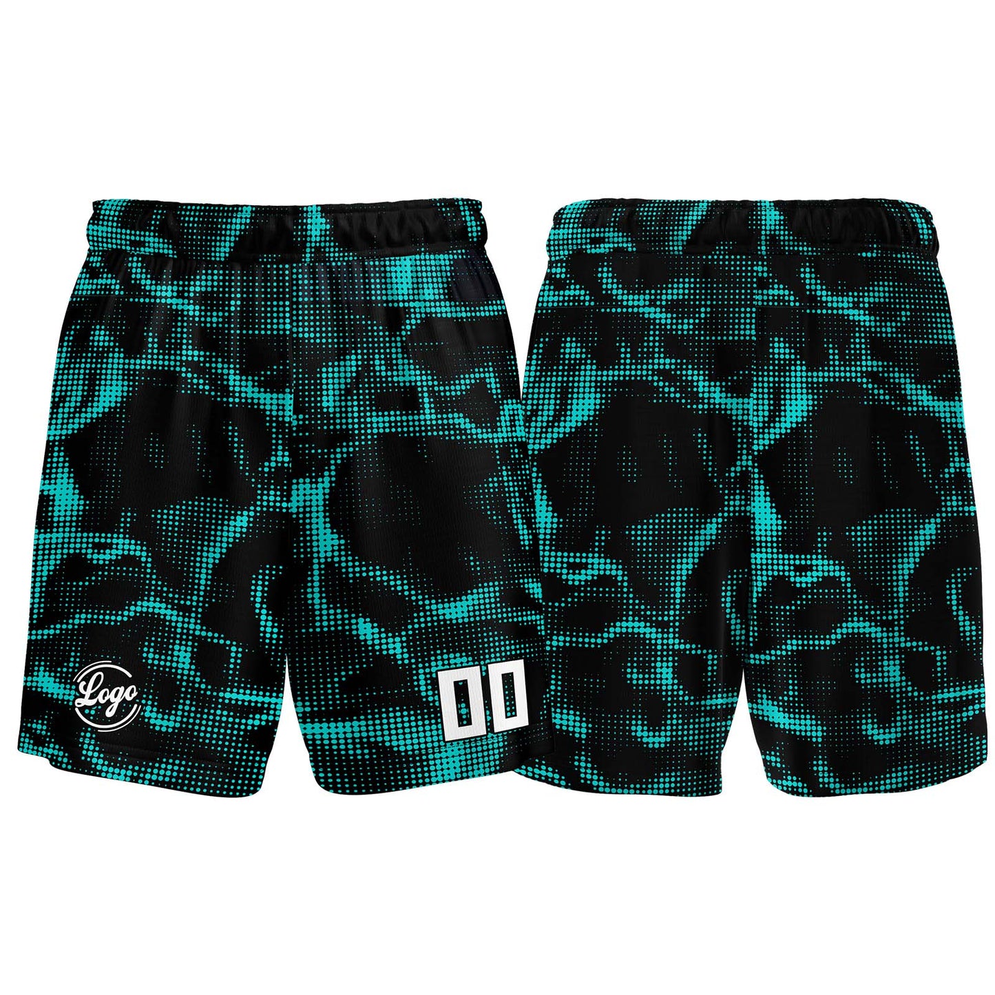 Custom Black Teal Basketball Jersey Uniform Suit Printed Your Logo Name Number