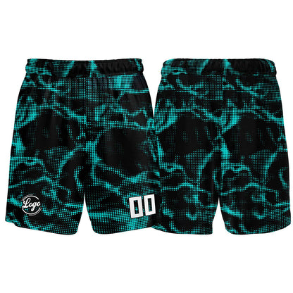 Custom Black Teal Basketball Jersey Uniform Suit Printed Your Logo Name Number