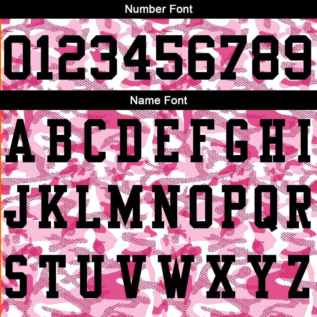 Custom Football Polo Shirts  Add Your Unique Logo/Name/Number Camouflage-Pink