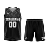 Custom Black Grey Basketball Jersey Uniform Suit Printed Your Logo Name Number