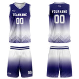 Custom Blue White Gradient Basketball Jersey Uniform Suit Printed Your Logo Name Number