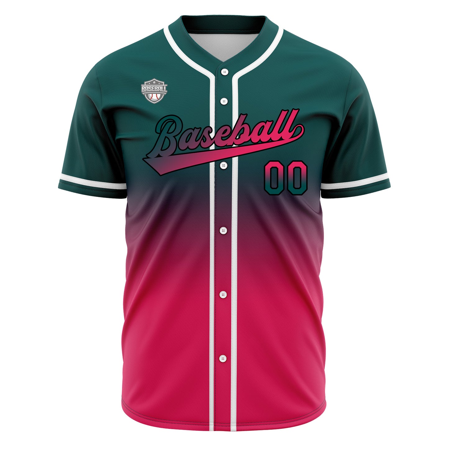Custom Gradient Baseball Jerseys Personalized Name Number Logo