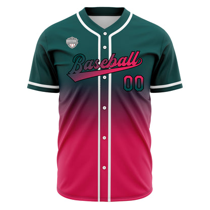 Custom Gradient Baseball Jerseys Personalized Name Number Logo