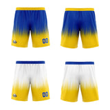 Custom Royal Yellow Reversible Basketball Suit for Adults and Kids Personalized Jersey