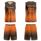 Custom Grey Orange Gradient Basketball Jersey Uniform Suit Printed Your Logo Name Number