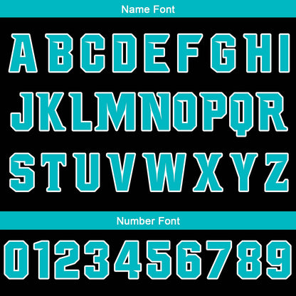 Custom Black Teal Basketball Jersey Uniform Suit Printed Your Logo Name Number