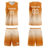 Custom Orange Off-White Gradient Basketball Jersey Uniform Suit Printed Your Logo Name Number