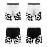 Custom Reversible Basketball Suit for Adults and Kids Personalized Jersey White&Black