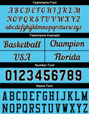 Custom Basketball Jersey Light Blue-Black