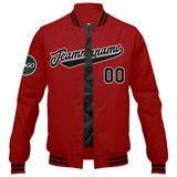 Custom Varsity Jacket Letterman jacket for Men, Women and Youth Red Black