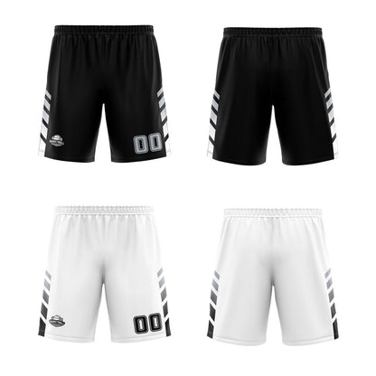 Custom Black White Grey Reversible Basketball Suit for Adults and Kids Personalized Jersey