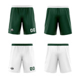 Custom Green White Reversible Basketball Jersey Uniform Suit Printed Your Logo Name Number