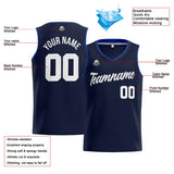 Custom Stitched Basketball Jersey for Men, Women  And Kids Navy-Royal-White