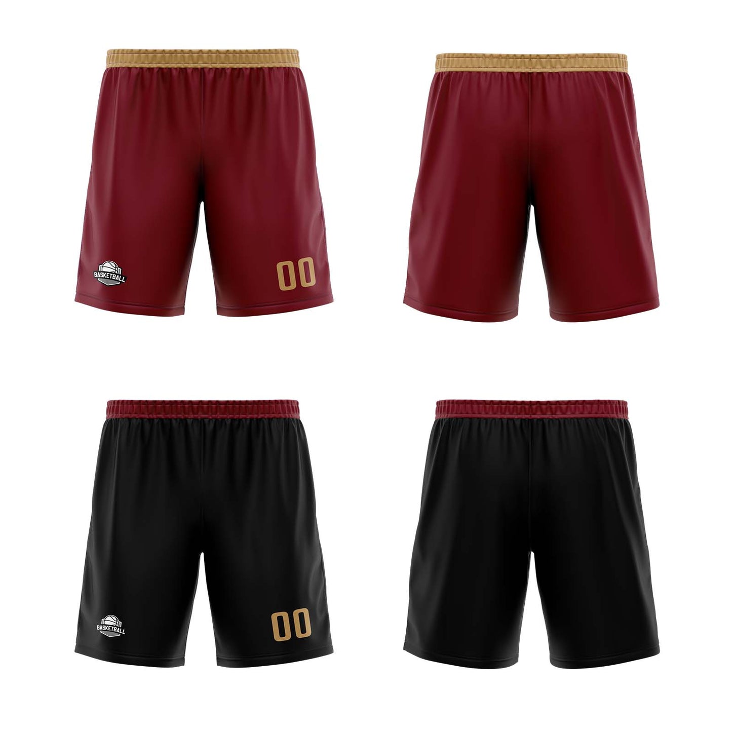 Custom Burgundy Black Reversible Basketball Jersey Uniform Suit Printed Your Logo Name Number
