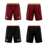 Custom Burgundy Black Reversible Basketball Jersey Uniform Suit Printed Your Logo Name Number