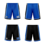 Custom Royal Black Reversible Basketball Suit for Adults and Kids Personalized Jersey