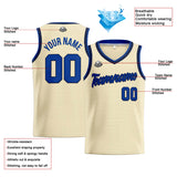 Custom Stitched Basketball Jersey for Men, Women  And Kids Cream-Royal-Navy