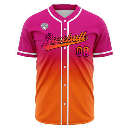 Custom Gradient Baseball Jerseys Personalized Name Number Logo