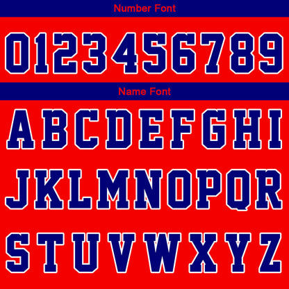 Custom Basketball Soccer Football Shooting Long T-Shirt for Adults and Kids Red&Royal