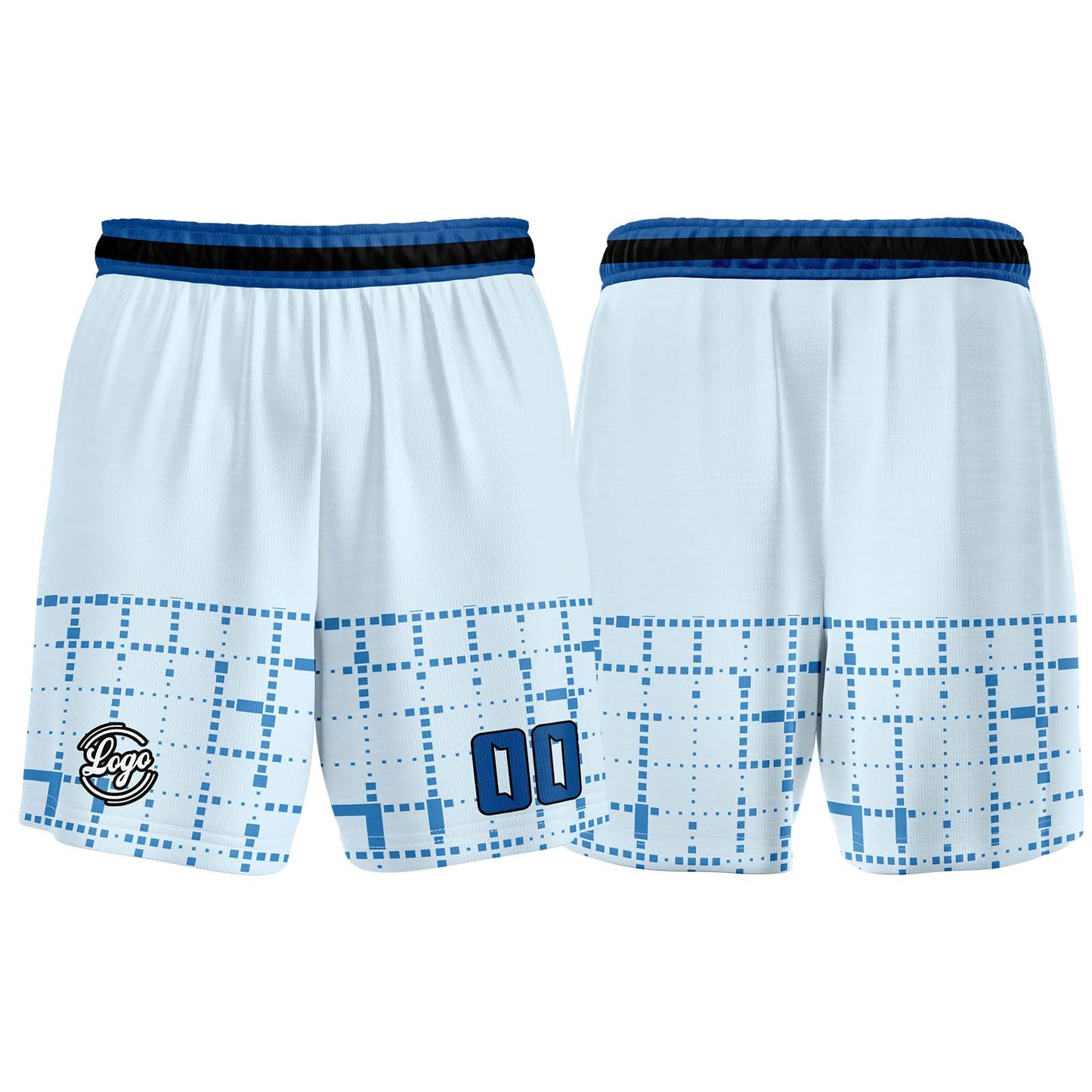 Custom Light Blue Basketball Jersey Uniform Suit Printed Your Logo Name Number