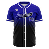 Custom Gradient Baseball Jerseys Personalized Name Number Logo