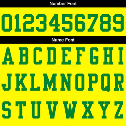 Custom Football Polo Shirts  Add Your Unique Logo/Name/Number Yellow&Green