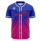 Custom Gradient Baseball Jerseys Personalized Name Number Logo