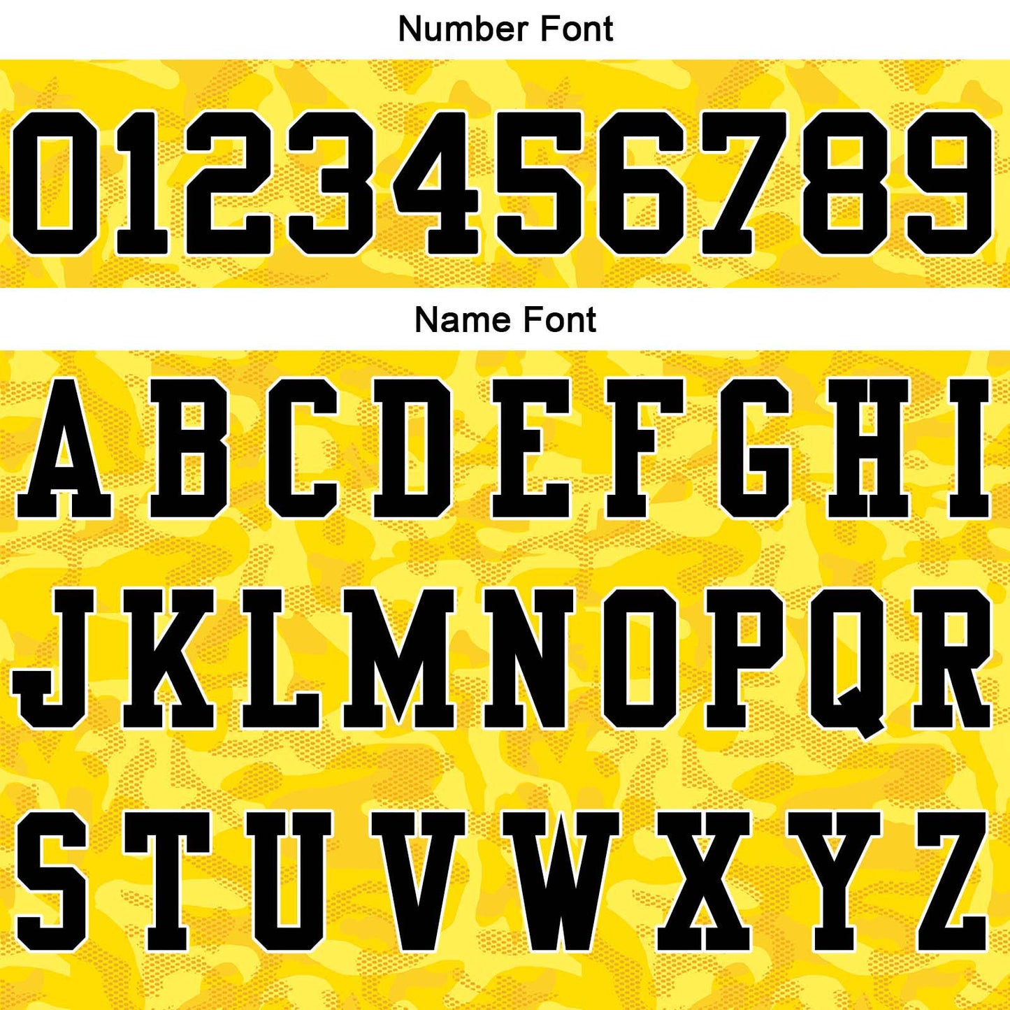 Custom Football Polo Shirts  Add Your Unique Logo/Name/Number Camouflage-Yellow