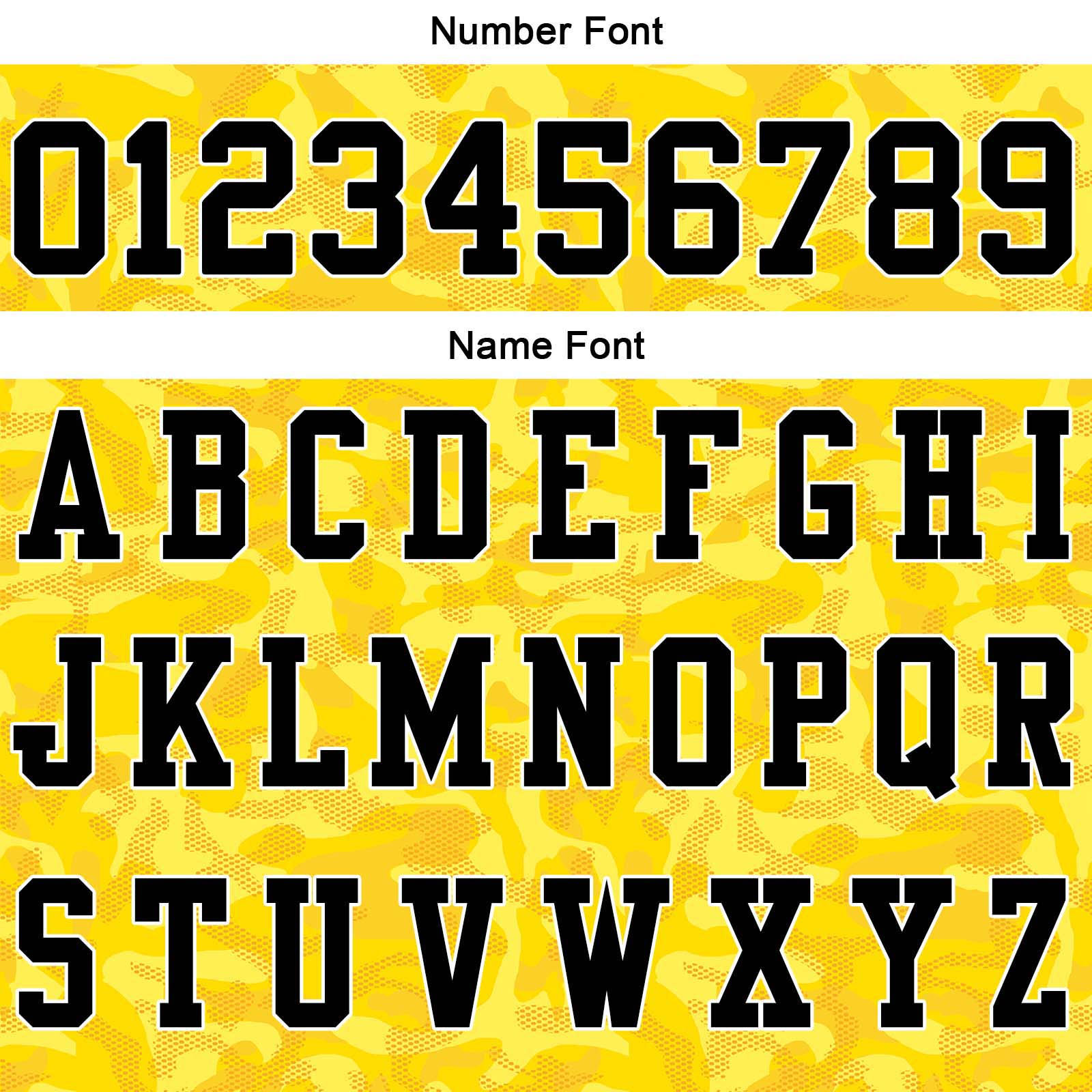 Custom Football Polo Shirts  Add Your Unique Logo/Name/Number Camouflage-Yellow