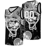 Custom basketball jersey for men and women. Stitched and printed name, number and logo Grey