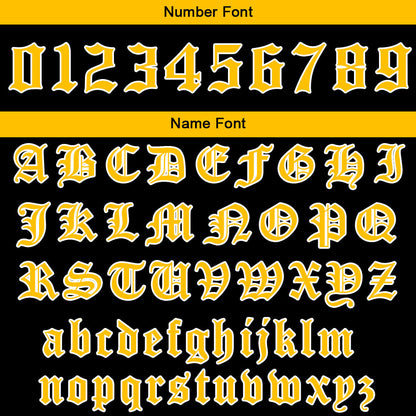Custom Yellow Black Sweatshirt Hoodie For Men Women Girl Boy Print Your Logo Name Number