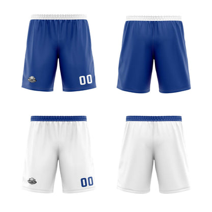 Custom Royal Blue White Reversible Basketball Jersey Uniform Suit Printed Your Logo Name Number