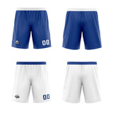 Custom Royal Blue White Reversible Basketball Jersey Uniform Suit Printed Your Logo Name Number