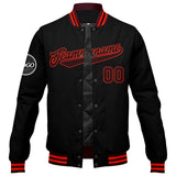 Custom Varsity Jacket Letterman jacket for Men, Women and Youth Marroon Black Orange