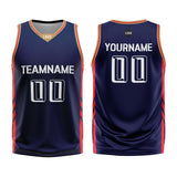 Custom Navy Blue Basketball Jersey Uniform Suit Printed Your Logo Name Number