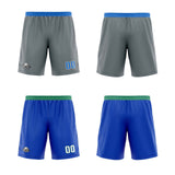 Custom Light Grey Blue Reversible Basketball Jersey Uniform Suit Printed Your Logo Name Number