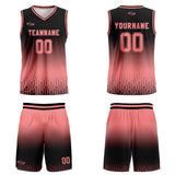 Custom Black Pink Gradient Basketball Jersey Uniform Suit Printed Your Logo Name Number