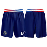 Custom Navy Red Basketball Jersey Uniform Suit Printed Your Logo Name Number