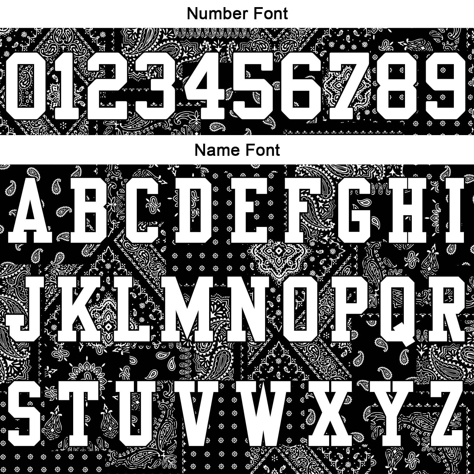 Custom Football Polo Shirts  Add Your Unique Logo/Name/Number Bandanna-Black
